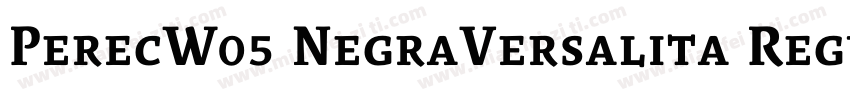 PerecW05 NegraVersalita Regular字体转换